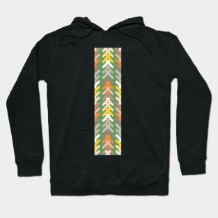 Nature colored arrow heads in taupes,oranges, greens and yellows Hoodie